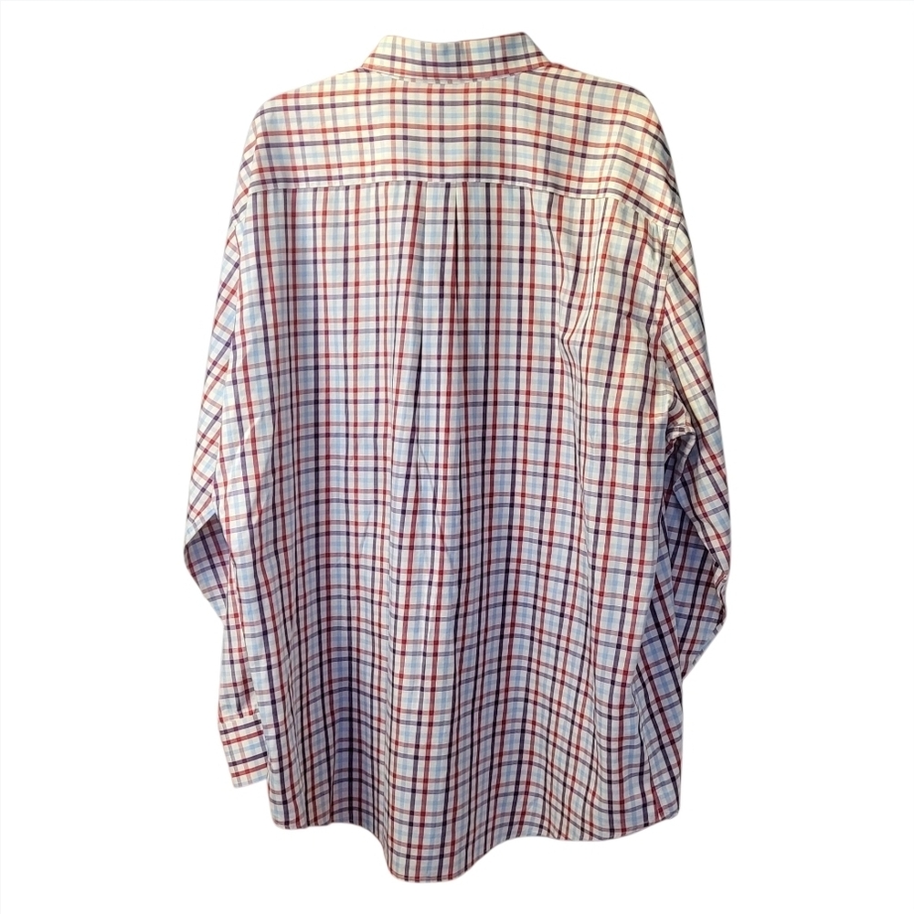 Peter Millar Red Plaid Button Down Dadcore Office… - image 2